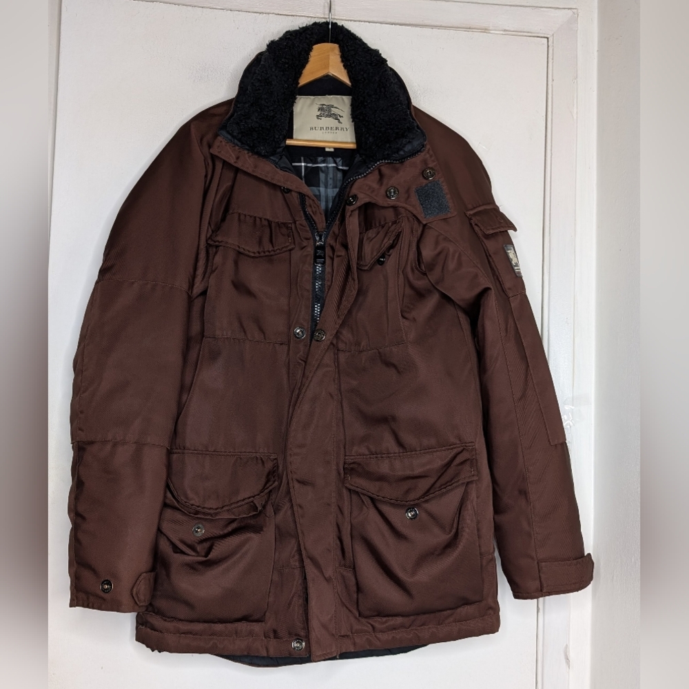 Burberry Winter Ski Snowboarding Parka Coat Men's Size Small